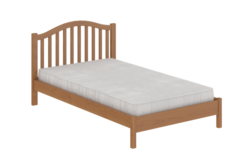 Кровать с низким изножьем Серия 19, цвет Орех - фото - 3