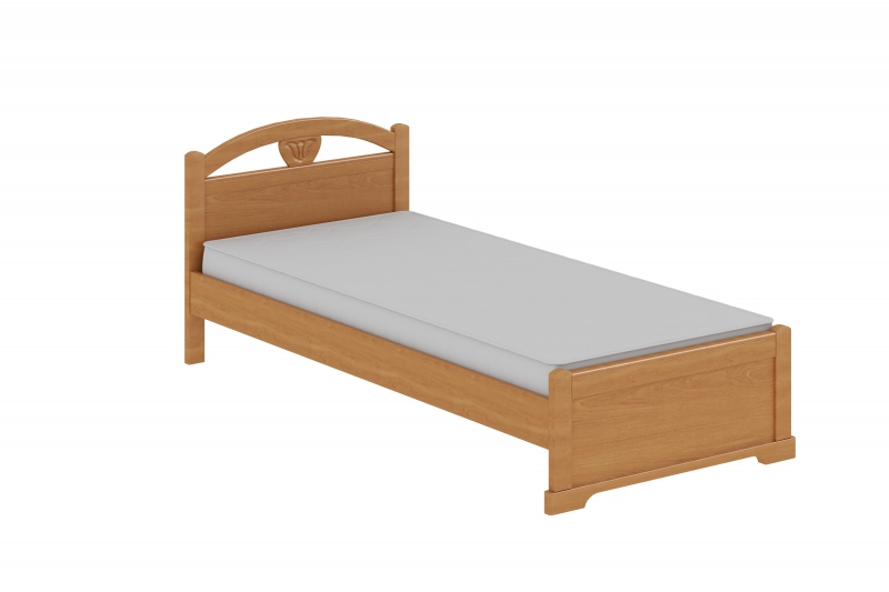 Кровать с низким изножьем Серия 15, цвет Орех - фото - 2