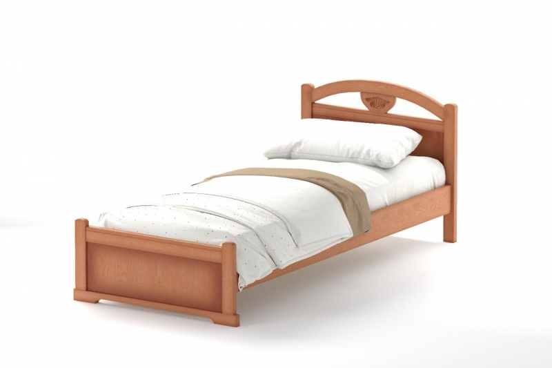 Кровать с низким изножьем Серия 15, цвет Орех - фото - 3