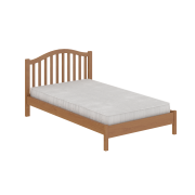 Кровать с низким изножьем Серия 19, цвет Орех - фото - 3