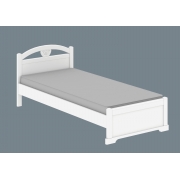 Кровать с низким изножьем Серия 15, цвет Белый - фото - 4