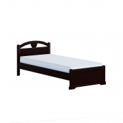 Кровать с низким изножьем Серия 15, цвет Венге - фото - 1