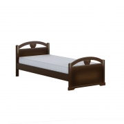 Кровать с высоким изножьем Серия 15, цвет Орех Гварнери - фото - 1
