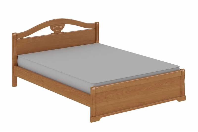 Кровать с низким изножьем Серия 15, цвет Орех - фото - 2