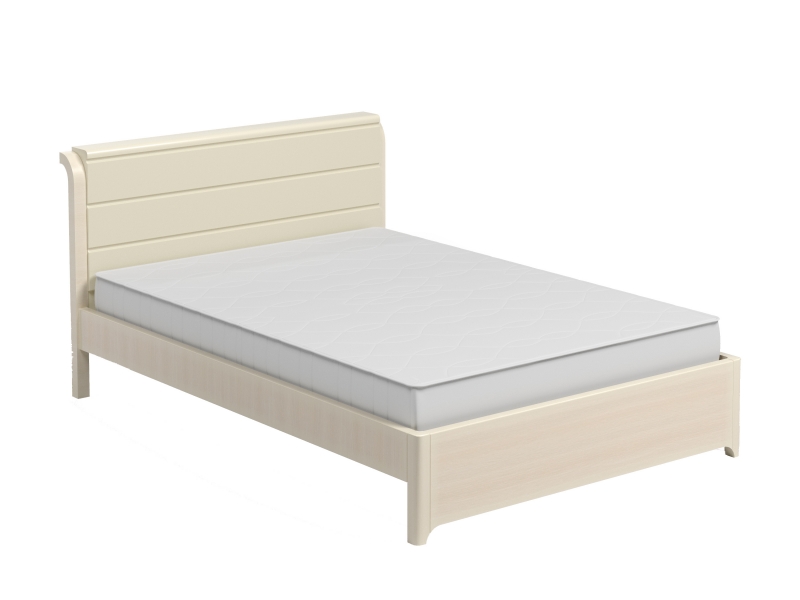 Кровать с низким изножьем Серия 18, цвет Дуб Паллада (Эмаль) - фото - 1
