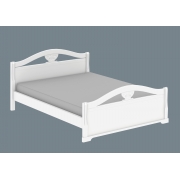 Кровать с высоким изножьем Серия 15, цвет Белый - фото - 3