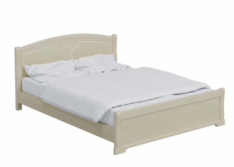 Кровать с низким изножьем Серия 15, цвет Дуб Паллада (Эмаль) - фото - 1