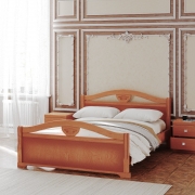 Кровать с высоким изножьем Серия 15, цвет Орех - фото - 3